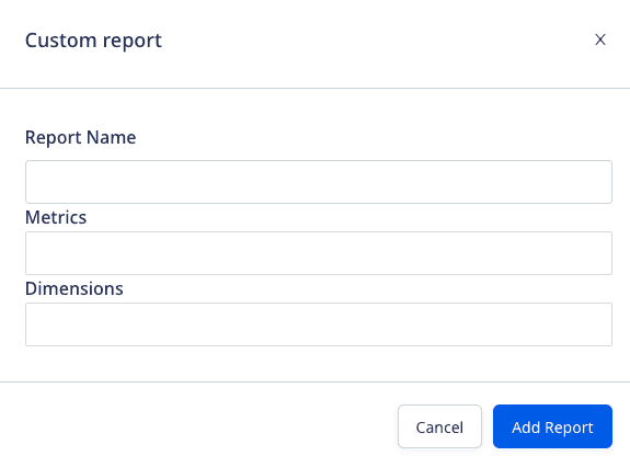 Google Analytics credentials