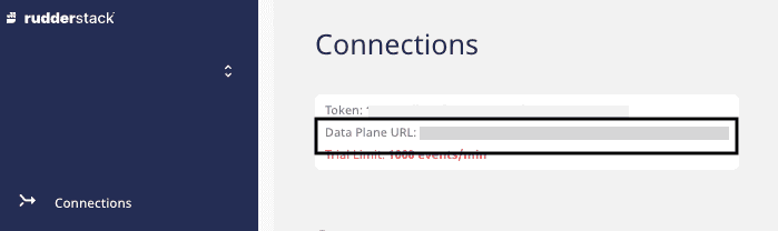 RudderStack data plane URL